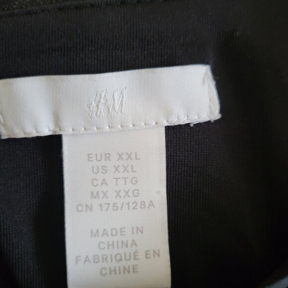 H&M Black Sequine Size XXL Holiday/ NYE / Coctail/ Formal Long Sleeve Dress - Picture 5 of 11